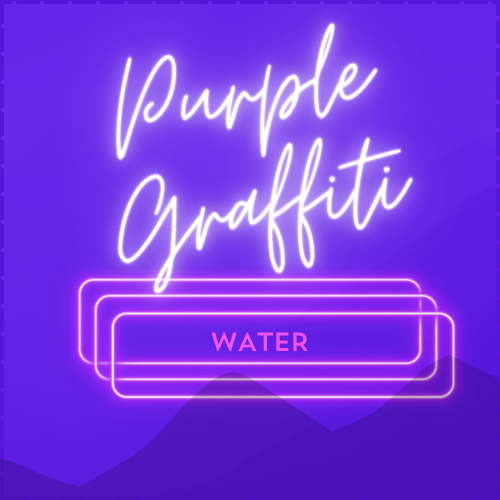 Purple Graffiti Alkaline Water